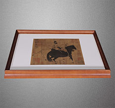 陵城书画装裱配框服务案例